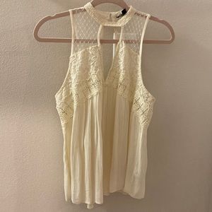 American eagle lace high neck top